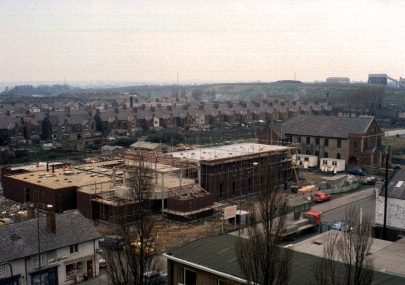 Ashby Road: Construction of the former police station 1978