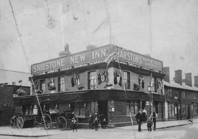 Belvoir Road: The 'Snibstone New Inn' circa 1905