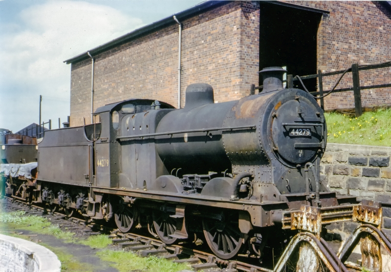 A Fowler 4f standing alongside Coalville turntable