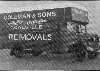 A 'Coleman's' removal van