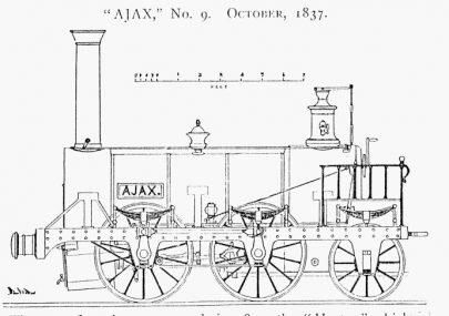 Swannington and Leicester railway engine 'Ajax'