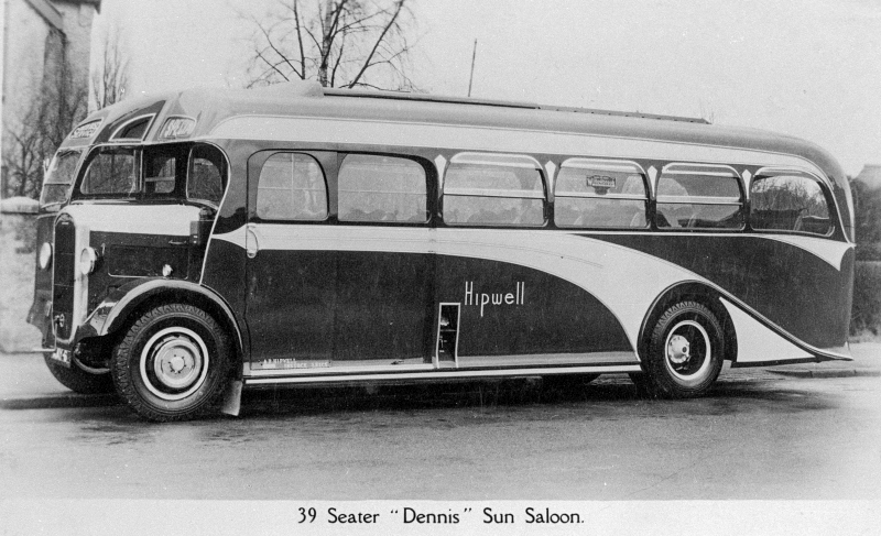 A Dennis 'Sun Saloon' bus operated by Hipwells.