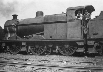 A Fowler 4F railway engine at Coalville