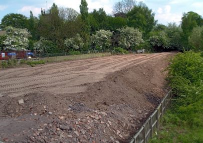 Alterations to old railway line to create Phoenix Green