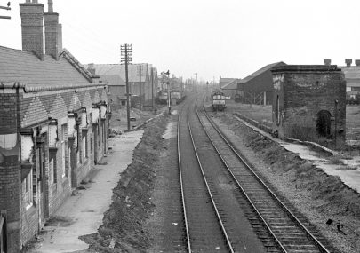 Coalville station after closure looking west